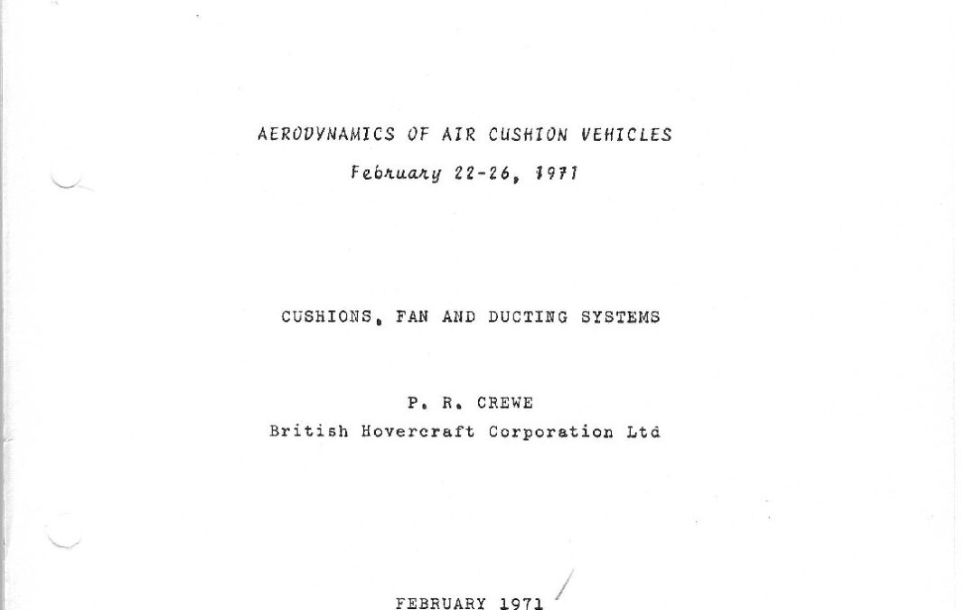 Aerodynamics of Air Cushion Vehicles – 0165